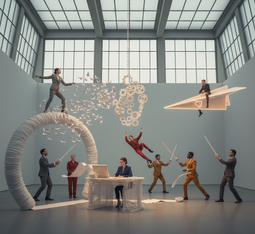 Document management illustration